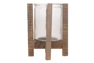Holz Windlichthalter Historic