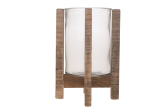 Holz Windlichthalter Historic