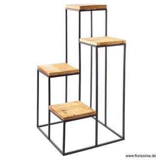 Wooden Decorative Stand Bali/Metal Feet/Style