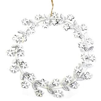 Metal Flower Wreath Fleur