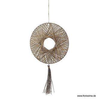 Decorative Hanging Disc With Tassel