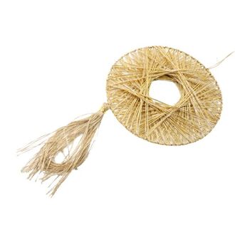 Decorative Hanging Disc With Tassel