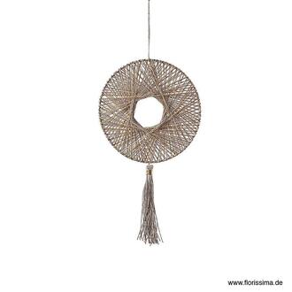 Decorative Hanging Disc With Tassel