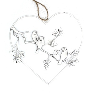 Metal Pendant Bird Branch/Heart/Ring