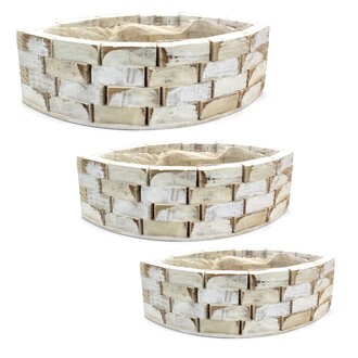 Wooden Jardiniere Ship/Square Design/Oval