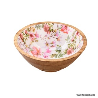 Holz Schale Lackdesign/Flowers