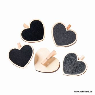 Holz Herz Clip/Tafel