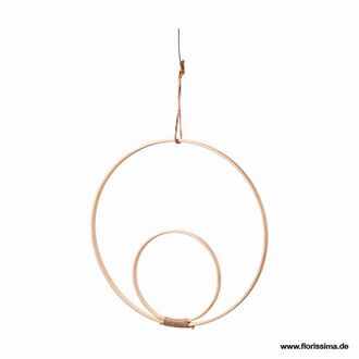 Duo d'Anneaux en Bambou/Fil de Jute