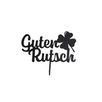 Metall Schriftzug Guten Rutsch