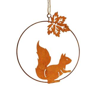 Écureuil en Métal Rouillé