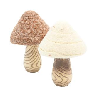 Wooden Mushroom Felt Hat