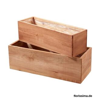 Holz Pflanzjardinere Woody/Rechteckig