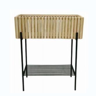 Holz Übertopf Blumenständer