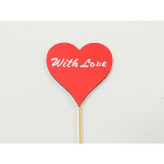 Wooden Heart With Love