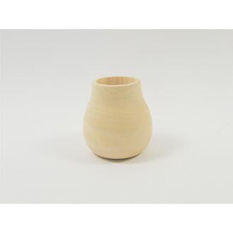 Holz Vase Nature/Kugel