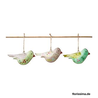 Metall Vogel Blüten