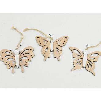 Papillon en Bois Naturel