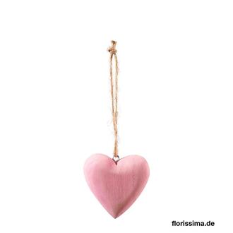 Holz Herz Jutefaden