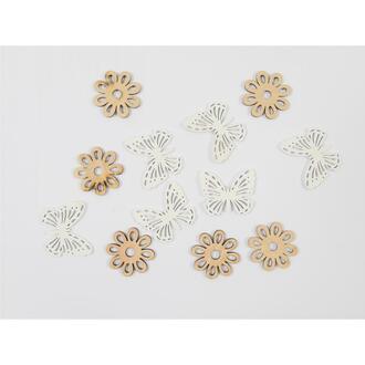 Wooden Assortment Flower/Butterfly