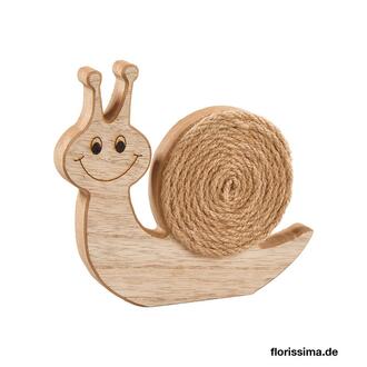 Holz Schnecke Jutehaus