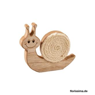 Holz Schnecke Jutehaus