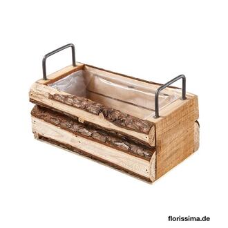 Holz Pflanzbox Metallhenkel