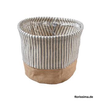 Stoff Übertopf Leinen