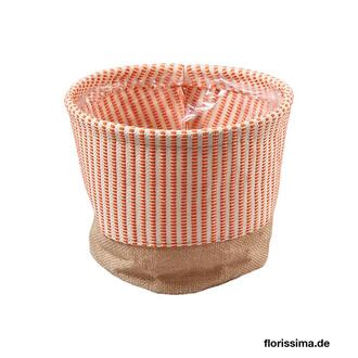 Stoff Übertopf Leinen