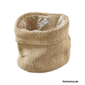 Stoff Übertopf Leinen