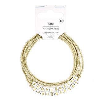 Deko Geschenkband Frohes Fest/Gummiband