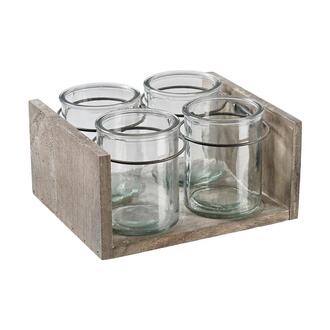 Wooden Glass Holder Vitro