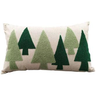 Coussin en Tissu Sapins