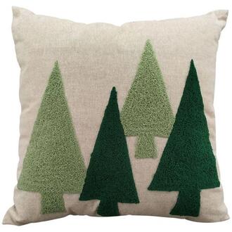 Coussin en Tissu Sapins