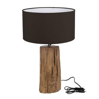 Teak Table Lamp Wood Art