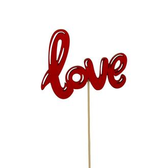 Holz Stecker Love