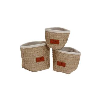 Jute Übertopf Label