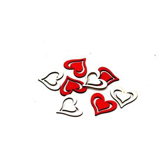 Wooden Heart Double Heart