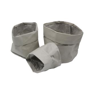 Stoff Übertopf Grey