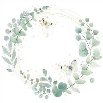 Napkin Festive/Wreath