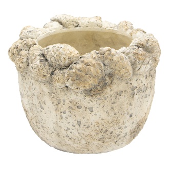 Cement Planter With Cone Edge