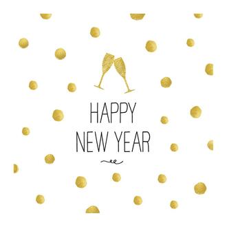 Serviette Happy New Year