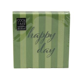 Napkin Happy Day/Stripes
