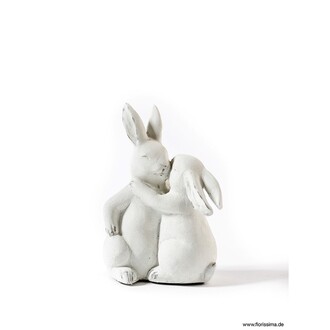 Couple de Lapins en Résine Chéri