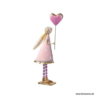 Metall Hase Girlie/Herz