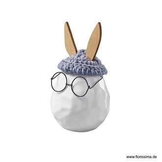 Keramik Hasenkopf Ei