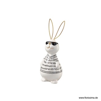 Keramik Hase Black & White