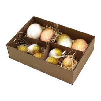 Kunststoff Eisortiment Goldglitter