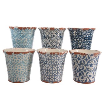 Keramik Übertopf Retro