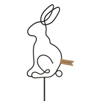 Lapin en Métal Noir