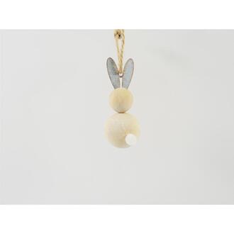Wooden Rabbit Metal Ear
